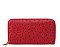 red wallet embossed