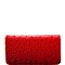 red ostrich wallet