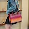 Tie-dyed 2 in 1 Croc Top handle Satchel-Crossbody Bag