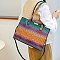 Tie-dyed 2 in 1 Croc Top handle Satchel-Crossbody Bag